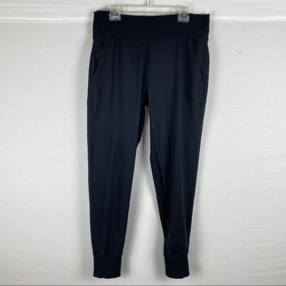 Athleta Venice Jogger Zip Pocket Black EUC Size LT - Picture 4 of 11